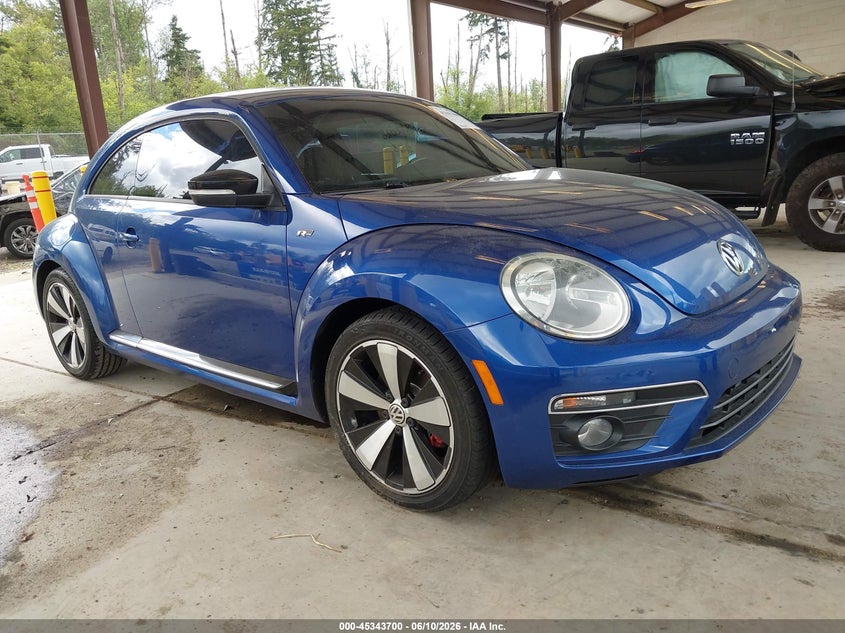 2014 Volkswagen Beetle VIN 3VWVT7AT8EM663882 IAAI salvage auction — LEFT REAR, Salvage Title, sold $2,550 on 2026-07-22 (photo 1)