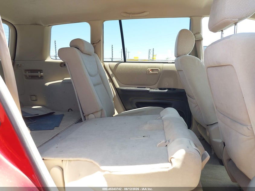 2001 Toyota Highlander VIN JTEHF21A610010579 IAAI salvage auction — NORMAL WEAR, Salvage Title - Dealer (California), sold $725 on 2026-07-14 (photo 8)