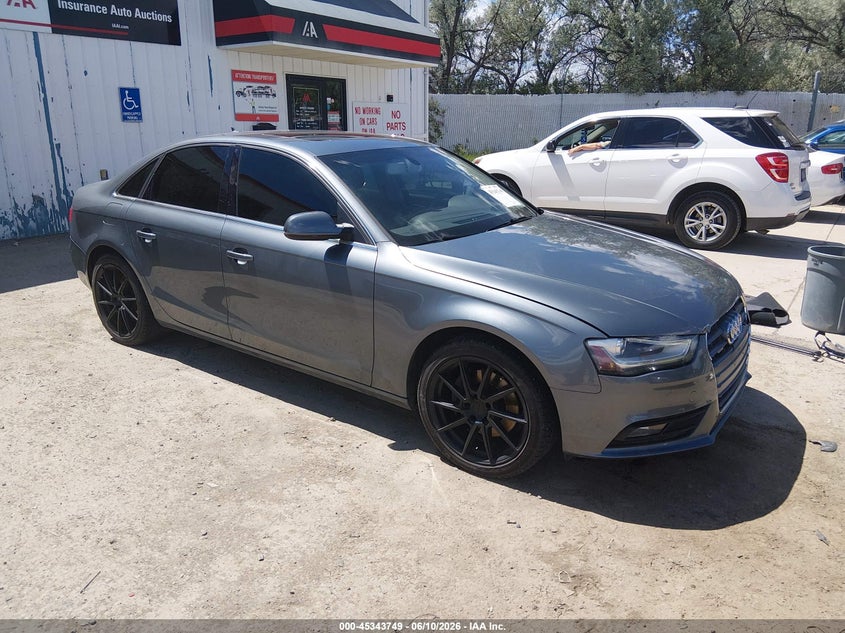 2013 Audi A4 VIN WAUFFAFL0DN022098 IAAI salvage auction — FRONT END, Salvage (Montana), sold $2,150 on 2026-07-29 (photo 1)