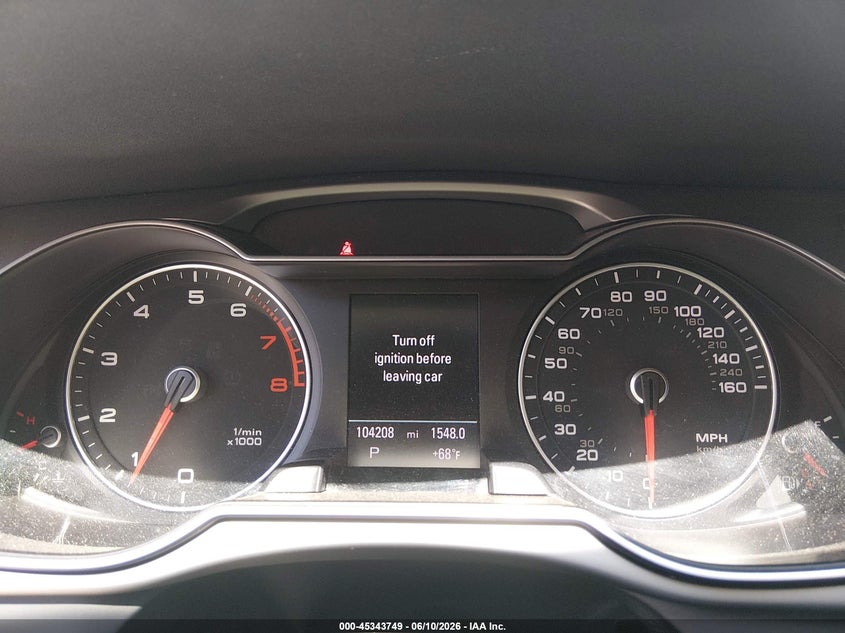 2013 Audi A4 VIN WAUFFAFL0DN022098 IAAI salvage auction — FRONT END, Salvage (Montana), sold $2,150 on 2026-07-29 (photo 7)