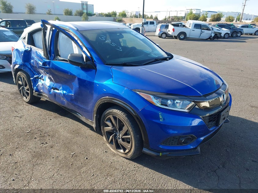 2022 Honda Hr-v VIN 3CZRU5H1XNM718594 IAAI salvage auction — RIGHT SIDE, Salvage Title, sold $4,100 on 2026-07-31 (photo 1)