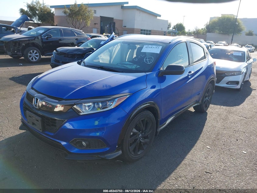 2022 Honda Hr-v VIN 3CZRU5H1XNM718594 IAAI salvage auction — RIGHT SIDE, Salvage Title, sold $4,100 on 2026-07-31 (photo 2)