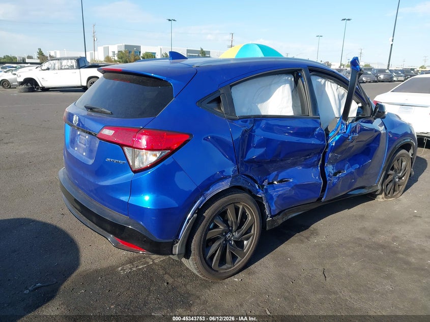2022 Honda Hr-v VIN 3CZRU5H1XNM718594 IAAI salvage auction — RIGHT SIDE, Salvage Title, sold $4,100 on 2026-07-31 (photo 4)