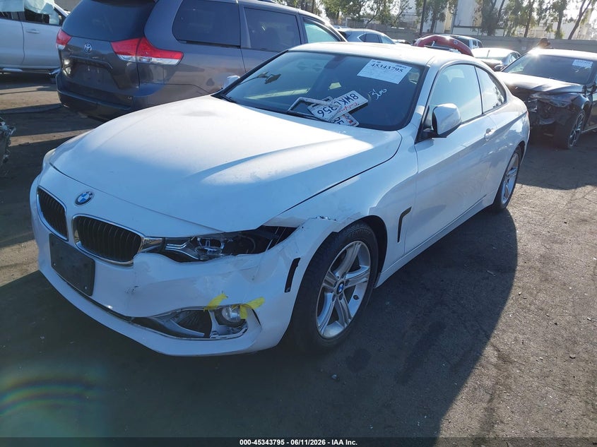 2014 BMW 4er VIN WBA3N3C51EK231473 IAAI salvage auction — LEFT FRONT, Salvage Title, sold $600 on 2026-07-24 (photo 2)