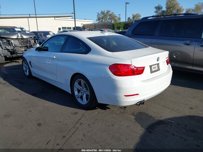 2014 BMW 4er VIN WBA3N3C51EK231473 IAAI salvage auction — LEFT FRONT, Salvage Title, sold $600 on 2026-07-24 (photo 3)
