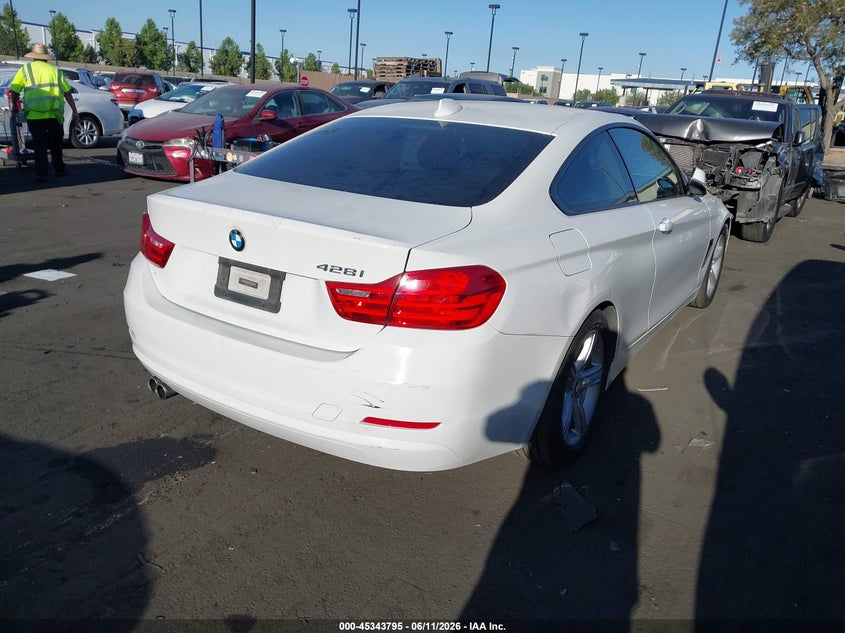 2014 BMW 4er VIN WBA3N3C51EK231473 IAAI salvage auction — LEFT FRONT, Salvage Title, sold $600 on 2026-07-24 (photo 4)