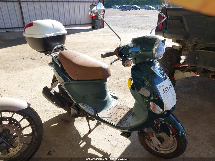 2012 Genuine scooter co. Buddy VIN RFVPAC909C1000647 IAAI salvage auction — FRONT END, Salvage - Greater Than 75% (Maryland), sold $100 on 2026-07-22 (photo 1)