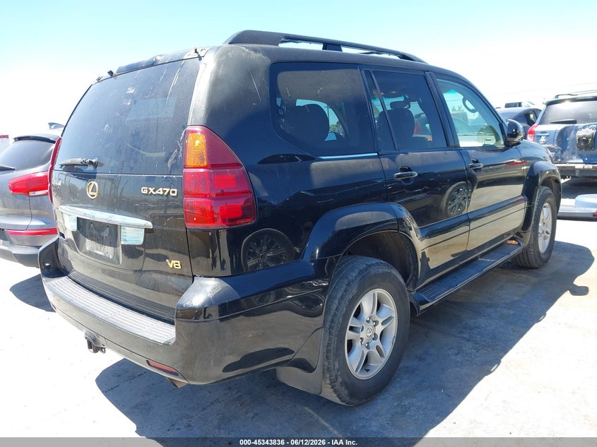2003 Lexus Gx 470 VIN JTJBT20X430005289 IAAI salvage auction — RIGHT REAR, Salvage (California), sold $2,650 on 2026-07-09 (photo 4)