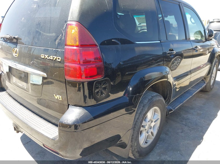 2003 Lexus Gx 470 VIN JTJBT20X430005289 IAAI salvage auction — RIGHT REAR, Salvage (California), sold $2,650 on 2026-07-09 (photo 6)