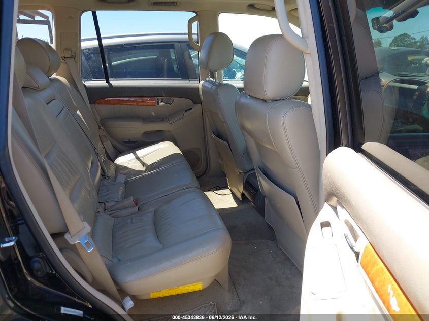 2003 Lexus Gx 470 VIN JTJBT20X430005289 IAAI salvage auction — RIGHT REAR, Salvage (California), sold $2,650 on 2026-07-09 (photo 8)