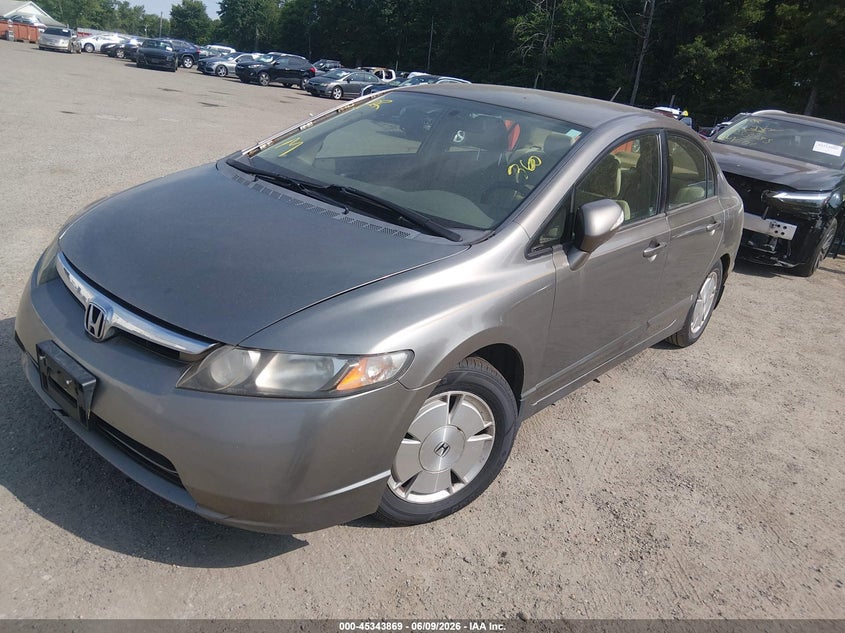 2007 Honda Civic hybrid VIN JHMFA36277S004190 IAAI salvage auction — NORMAL WEAR, Clear (Maryland), sold $275 on 2026-07-29 (photo 2)