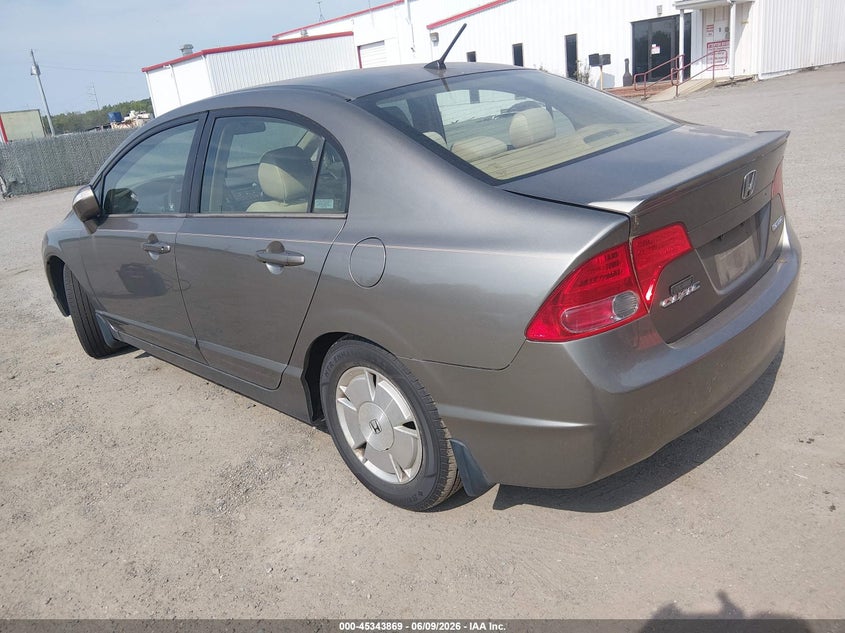 2007 Honda Civic hybrid VIN JHMFA36277S004190 IAAI salvage auction — NORMAL WEAR, Clear (Maryland), sold $275 on 2026-07-29 (photo 3)
