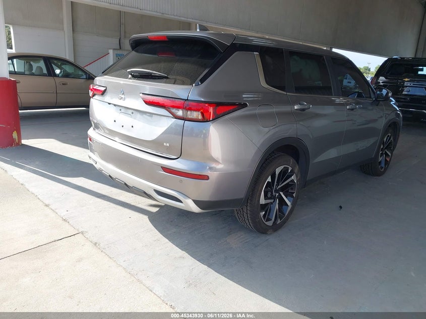 2022 Mitsubishi Outlander VIN JA4J3UA8XNZ082226 IAAI salvage auction — SIDE, Salvage Title, sold $5,900 on 2026-07-22 (photo 4)