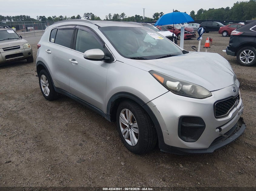 2018 Kia Sportage VIN KNDPM3AC3J7413553 IAAI salvage auction — FRONT END, Salvage (South Carolina), sold $2,450 on 2026-07-25 (photo 1)