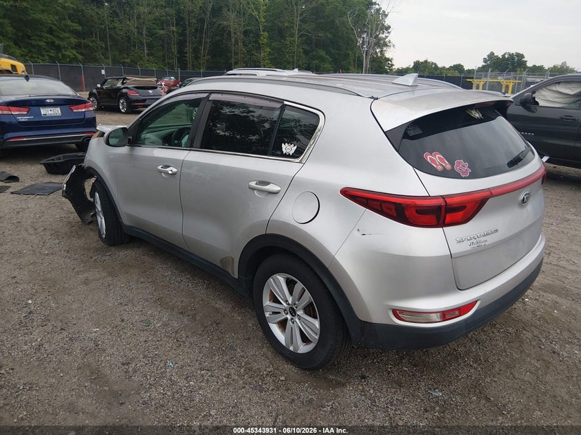 2018 Kia Sportage VIN KNDPM3AC3J7413553 IAAI salvage auction — FRONT END, Salvage (South Carolina), sold $2,450 on 2026-07-25 (photo 3)