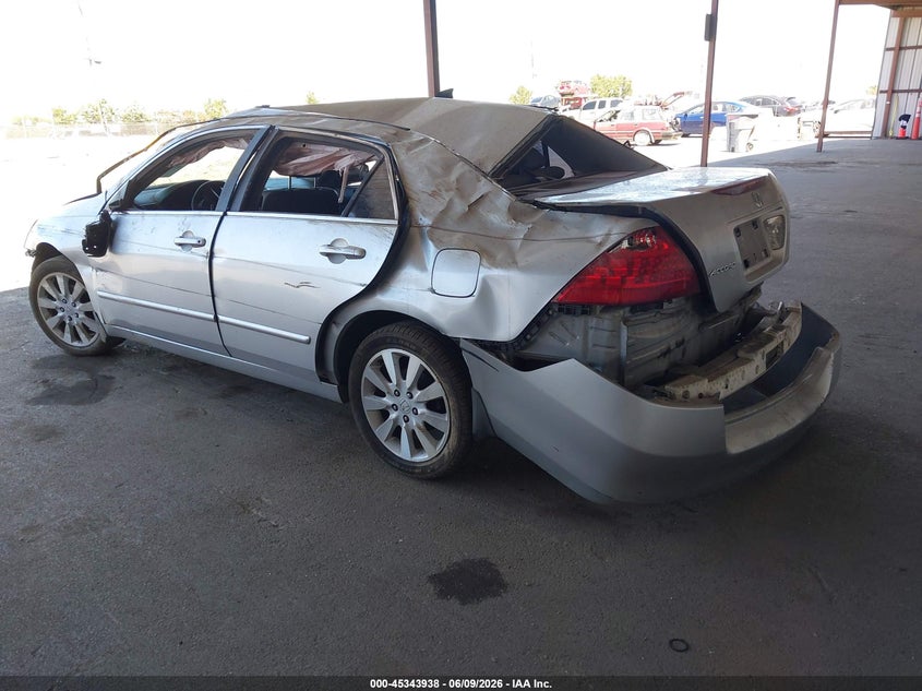2007 Honda Accord VIN 1HGCM56127A213035 IAAI salvage auction — FRONT & REAR, Salvage (California), sold $125 on 2026-07-09 (photo 3)