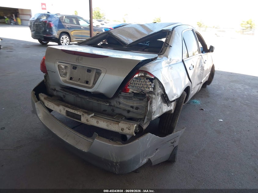 2007 Honda Accord VIN 1HGCM56127A213035 IAAI salvage auction — FRONT & REAR, Salvage (California), sold $125 on 2026-07-09 (photo 4)