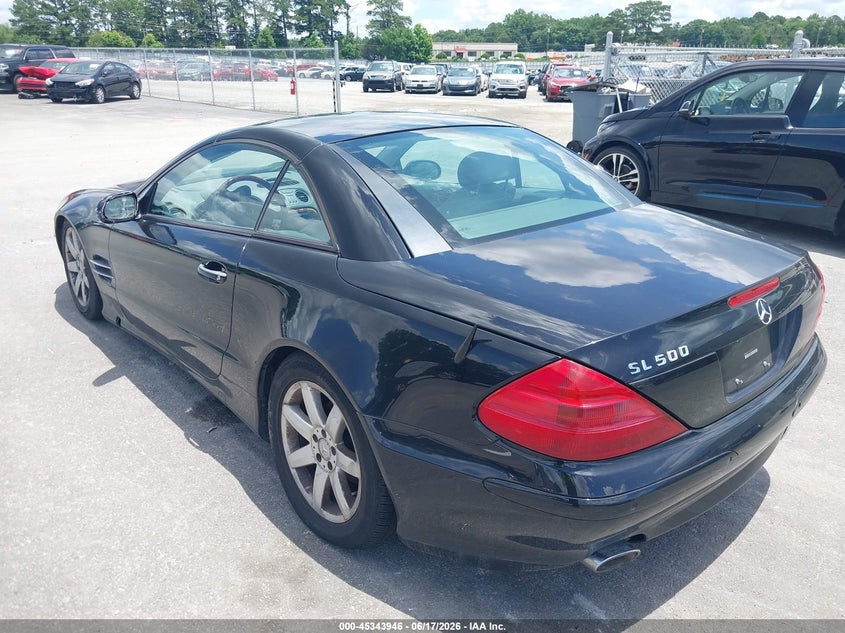 2003 Mercedes-benz Sl-class VIN WDBSK75F13F021917 IAAI salvage auction — NORMAL WEAR, Repossession Paperwork (Georgia), sold $1,550 on 2026-07-25 (photo 3)