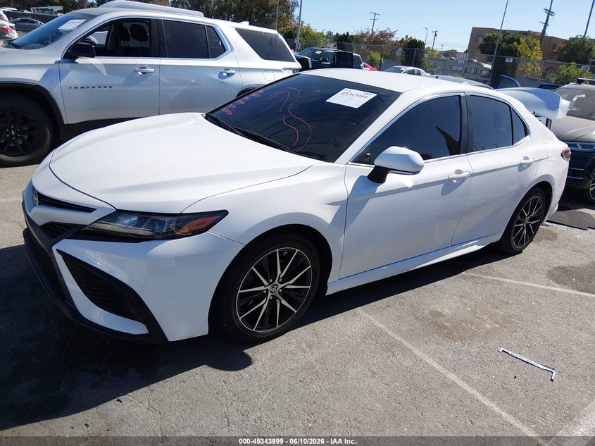 2022 Toyota Camry VIN 4T1G11AK1NU628730 IAAI salvage auction — REAR END, Salvage (California), sold $6,050 on 2026-07-09 (photo 2)