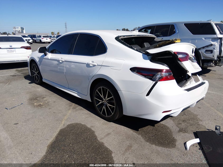 2022 Toyota Camry VIN 4T1G11AK1NU628730 IAAI salvage auction — REAR END, Salvage (California), sold $6,050 on 2026-07-09 (photo 3)