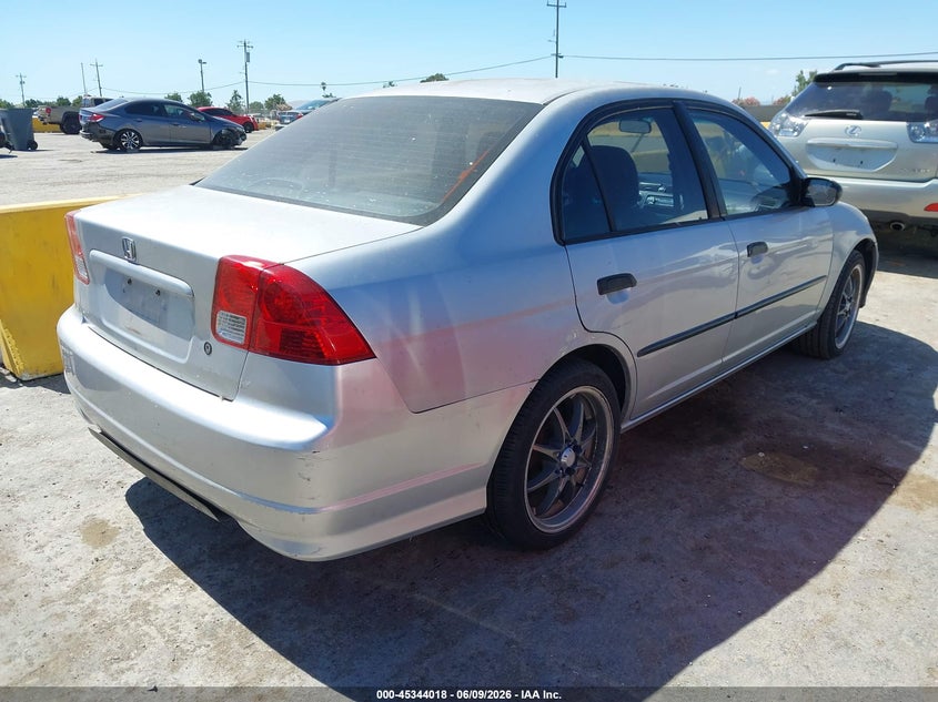 2004 Honda Civic VIN 2HGES163X4H538473 IAAI salvage auction — NORMAL WEAR, Clear - Dealer Only (California), sold $375 on 2026-07-09 (photo 4)
