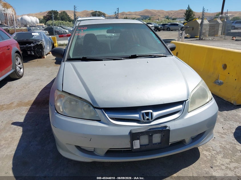 2004 Honda Civic VIN 2HGES163X4H538473 IAAI salvage auction — NORMAL WEAR, Clear - Dealer Only (California), sold $375 on 2026-07-09 (photo 6)