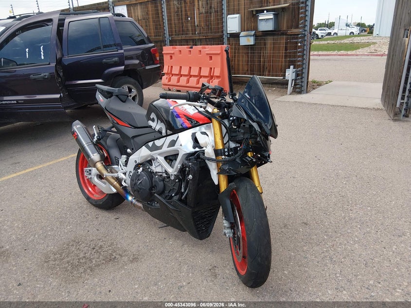 2024 Aprilia Tuono VIN ZD4KZUB06RS001095 IAAI salvage auction — FRONT END, Salvage (Colorado), sold $5,000 on 2026-07-14 (photo 1)