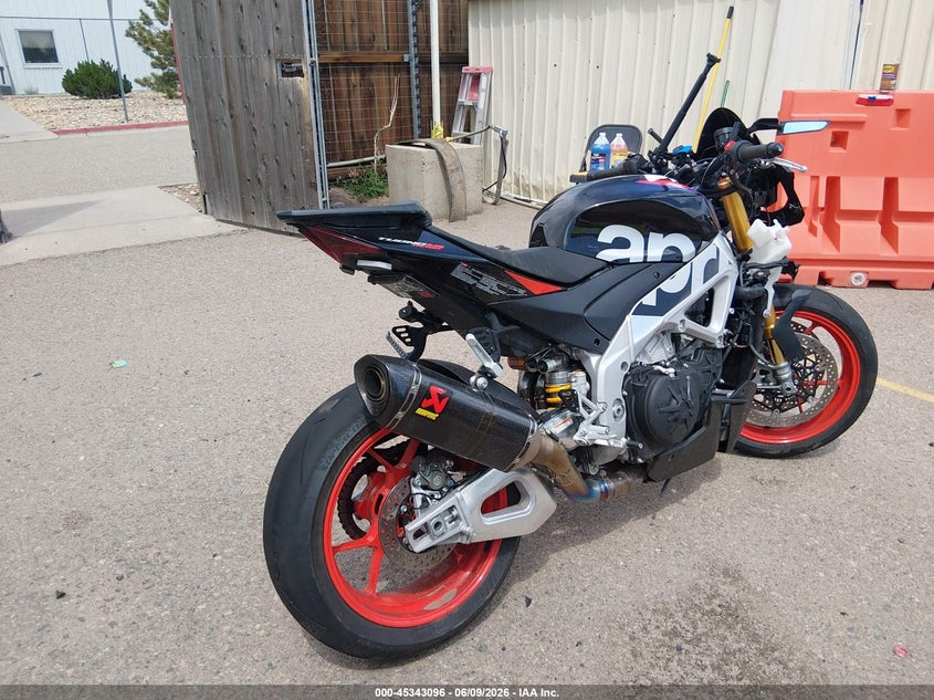 2024 Aprilia Tuono VIN ZD4KZUB06RS001095 IAAI salvage auction — FRONT END, Salvage (Colorado), sold $5,000 on 2026-07-14 (photo 4)
