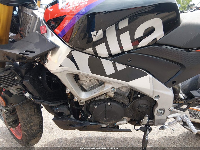2024 Aprilia Tuono VIN ZD4KZUB06RS001095 IAAI salvage auction — FRONT END, Salvage (Colorado), sold $5,000 on 2026-07-14 (photo 9)