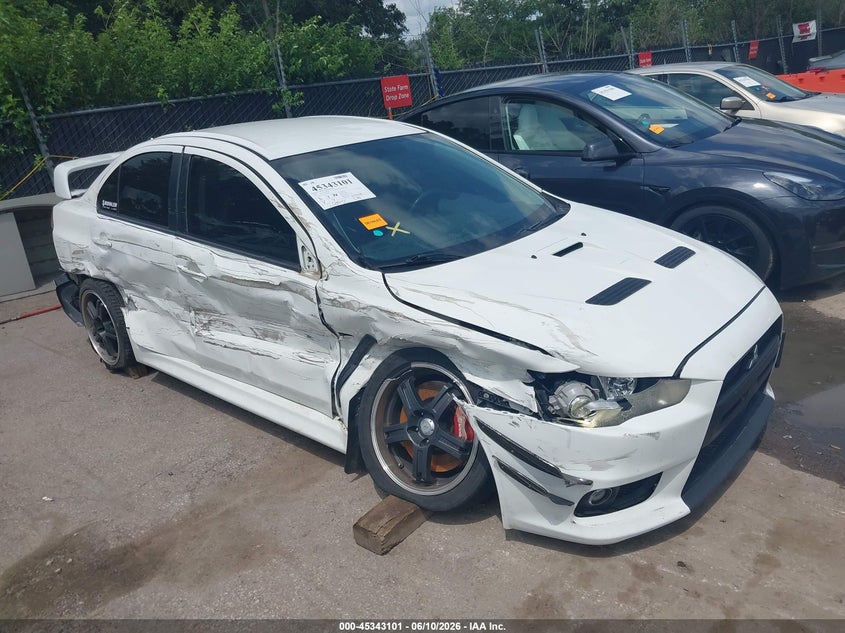 2010 Mitsubishi Lancer evolution VIN JA32W6FVXAU034002 IAAI salvage auction — SIDE, Salvage (Missouri), sold $3,250 on 2026-07-11 (photo 1)