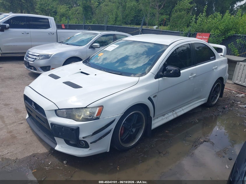 2010 Mitsubishi Lancer evolution VIN JA32W6FVXAU034002 IAAI salvage auction — SIDE, Salvage (Missouri), sold $3,250 on 2026-07-11 (photo 2)