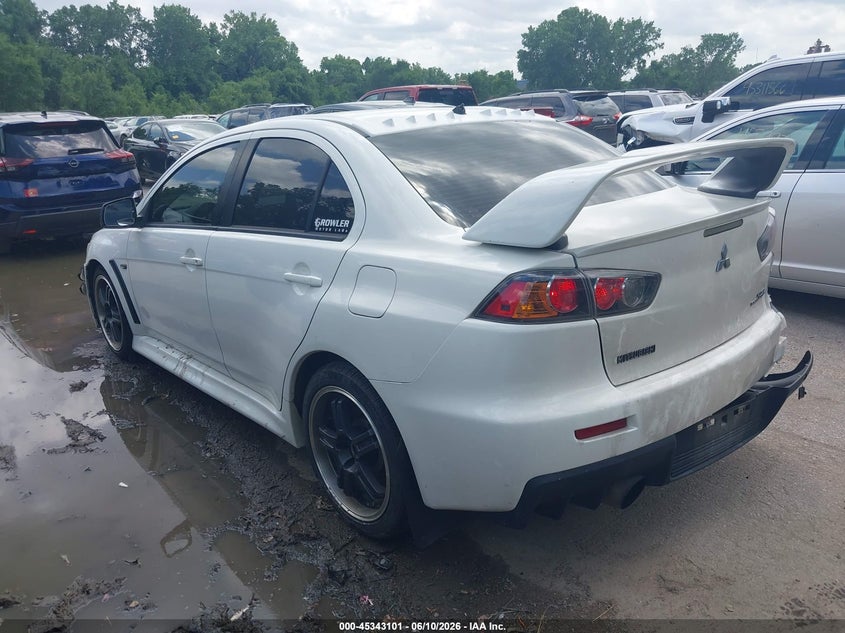 2010 Mitsubishi Lancer evolution VIN JA32W6FVXAU034002 IAAI salvage auction — SIDE, Salvage (Missouri), sold $3,250 on 2026-07-11 (photo 3)
