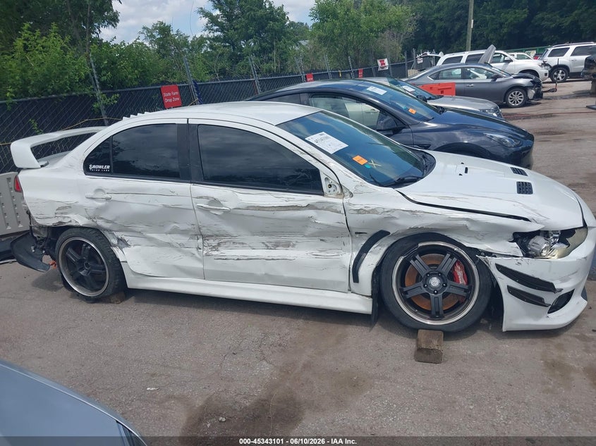 2010 Mitsubishi Lancer evolution VIN JA32W6FVXAU034002 IAAI salvage auction — SIDE, Salvage (Missouri), sold $3,250 on 2026-07-11 (photo 6)