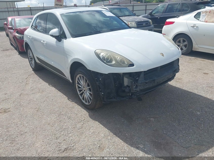 2017 Porsche Macan VIN WP1AA2A58HLB00573 IAAI salvage auction — FRONT END, Original (Texas), sold $8,700 on 2026-07-29 (photo 1)