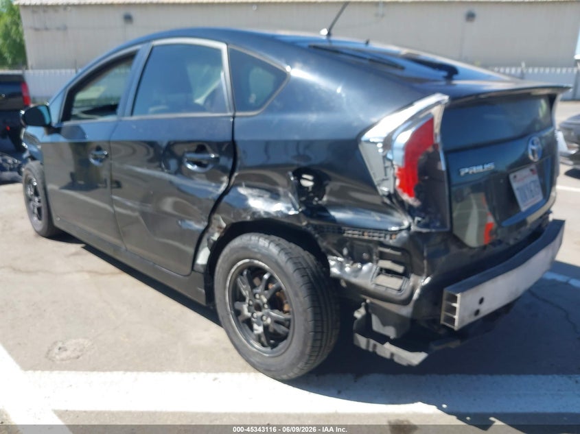 2013 Toyota Prius VIN JTDKN3DU1D5578299 IAAI salvage auction — NORMAL WEAR, Salvage Title, sold $575 on 2026-07-28 (photo 3)