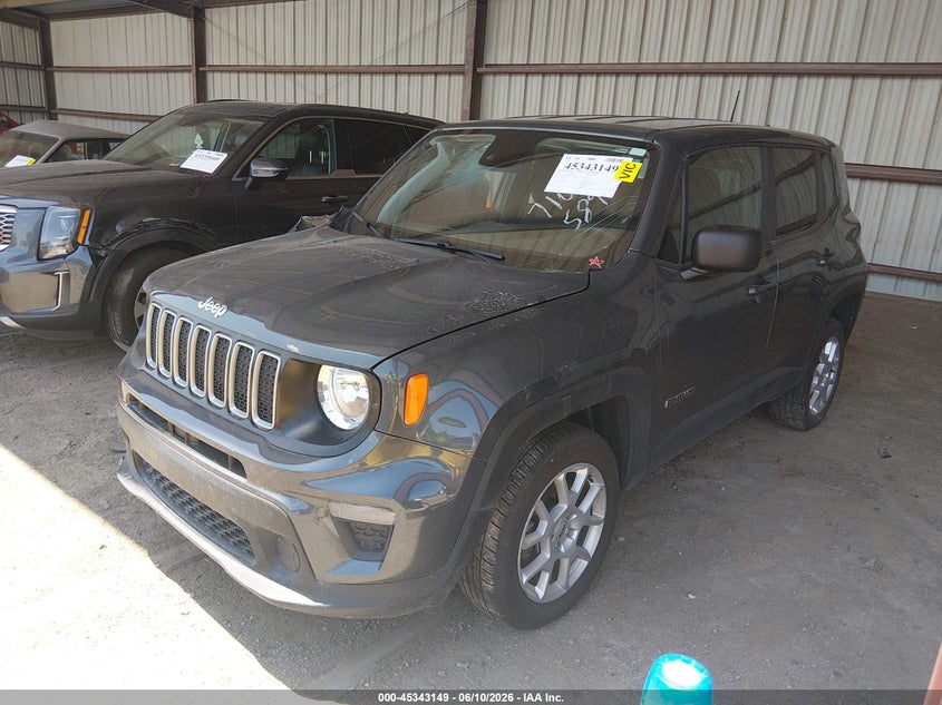 2023 Jeep Renegade VIN ZACNJDB13PPP16165 IAAI salvage auction — RIGHT FRONT, Salvage Title, sold $1,800 on 2026-08-16 (photo 2)