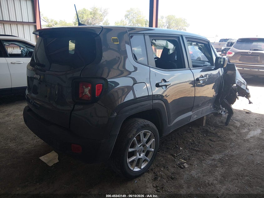 2023 Jeep Renegade VIN ZACNJDB13PPP16165 IAAI salvage auction — RIGHT FRONT, Salvage Title, sold $1,800 on 2026-08-16 (photo 4)
