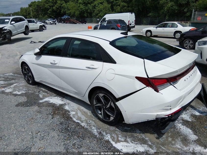 2023 Hyundai Elantra VIN 5NPLS4AG2PH114699 IAAI salvage auction — REAR END, Salvage (Virginia), sold $3,750 on 2026-07-07 (photo 3)