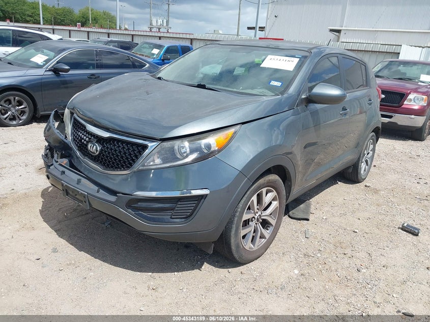2015 Kia Sportage VIN KNDPB3AC3F7720055 IAAI salvage auction — NORMAL WEAR, Nrc Lienholder Repossession Paperwork (Texas), sold $1,200 on 2026-07-09 (photo 2)