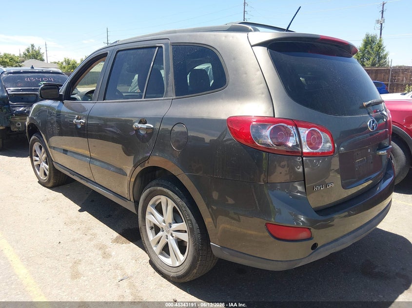 2012 Hyundai Santa fe VIN 5XYZKDAG1CG120408 IAAI salvage auction — HAIL, Salvage (Colorado), sold $475 on 2026-07-28 (photo 3)