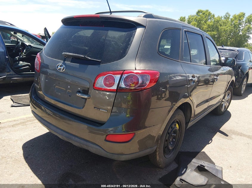 2012 Hyundai Santa fe VIN 5XYZKDAG1CG120408 IAAI salvage auction — HAIL, Salvage (Colorado), sold $475 on 2026-07-28 (photo 4)