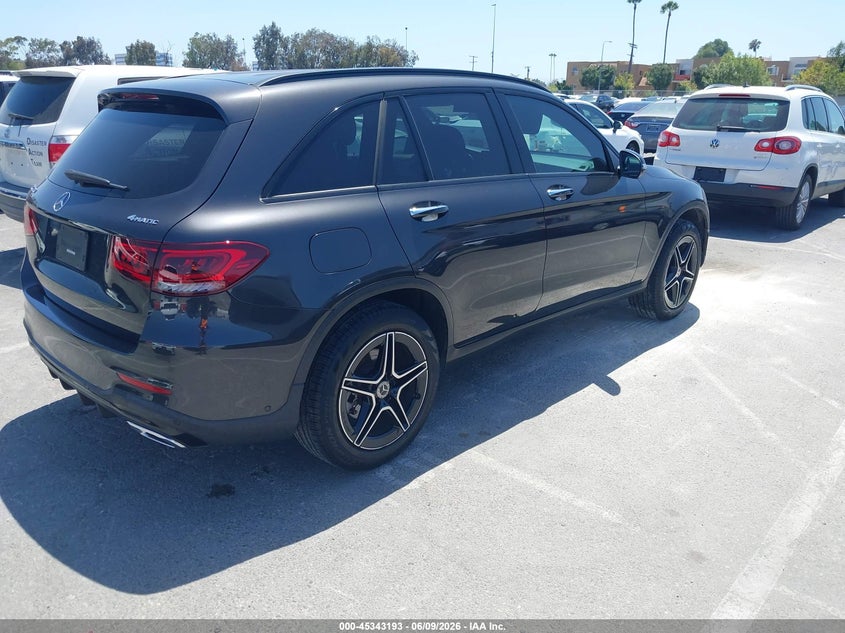 2021 Mercedes-benz Glc VIN W1N0G8EB4MF941080 IAAI salvage auction — NORMAL WEAR, Salvage Title, sold $14,900 on 2026-07-13 (photo 4)