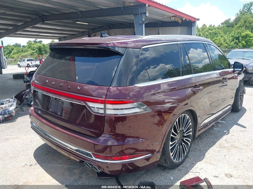 2021 Lincoln Aviator VIN 5LM5J9XC9MGL00424 IAAI salvage auction — FRONT END, Salvage (Louisiana), sold $10,000 on 2026-07-28 (photo 4)