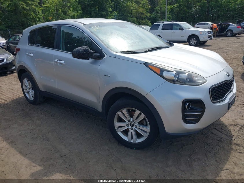 2018 Kia Sportage VIN KNDPMCACXJ7437879 IAAI salvage auction — NORMAL WEAR, Salvage Title, sold $2,375 on 2026-07-15 (photo 1)