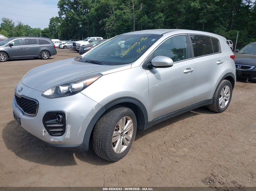 2018 Kia Sportage VIN KNDPMCACXJ7437879 IAAI salvage auction — NORMAL WEAR, Salvage Title, sold $2,375 on 2026-07-15 (photo 2)