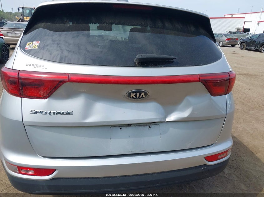 2018 Kia Sportage VIN KNDPMCACXJ7437879 IAAI salvage auction — NORMAL WEAR, Salvage Title, sold $2,375 on 2026-07-15 (photo 6)