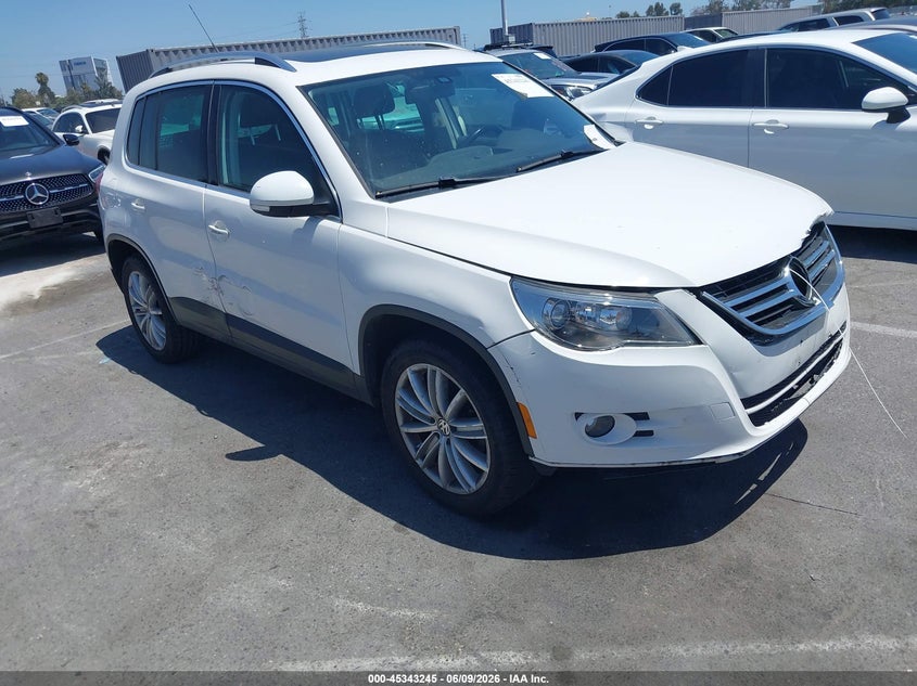2011 Volkswagen Tiguan VIN WVGBV7AX6BW534596 IAAI salvage auction — NORMAL WEAR, Clear - Dealer Only (California), sold $625 on 2026-07-09 (photo 1)