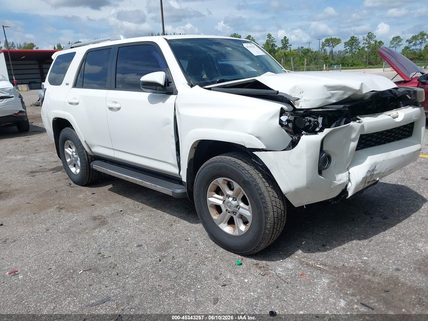 2016 Toyota 4runner VIN JTEZU5JR1G5134496 IAAI salvage auction — FRONT END, Rebuildable (Florida), sold $7,300 on 2026-07-20 (photo 1)