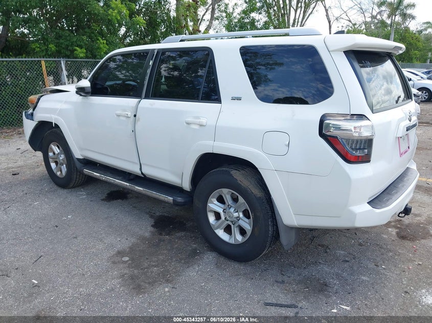 2016 Toyota 4runner VIN JTEZU5JR1G5134496 IAAI salvage auction — FRONT END, Rebuildable (Florida), sold $7,300 on 2026-07-20 (photo 3)