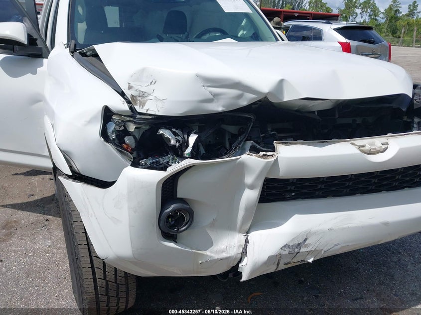 2016 Toyota 4runner VIN JTEZU5JR1G5134496 IAAI salvage auction — FRONT END, Rebuildable (Florida), sold $7,300 on 2026-07-20 (photo 6)